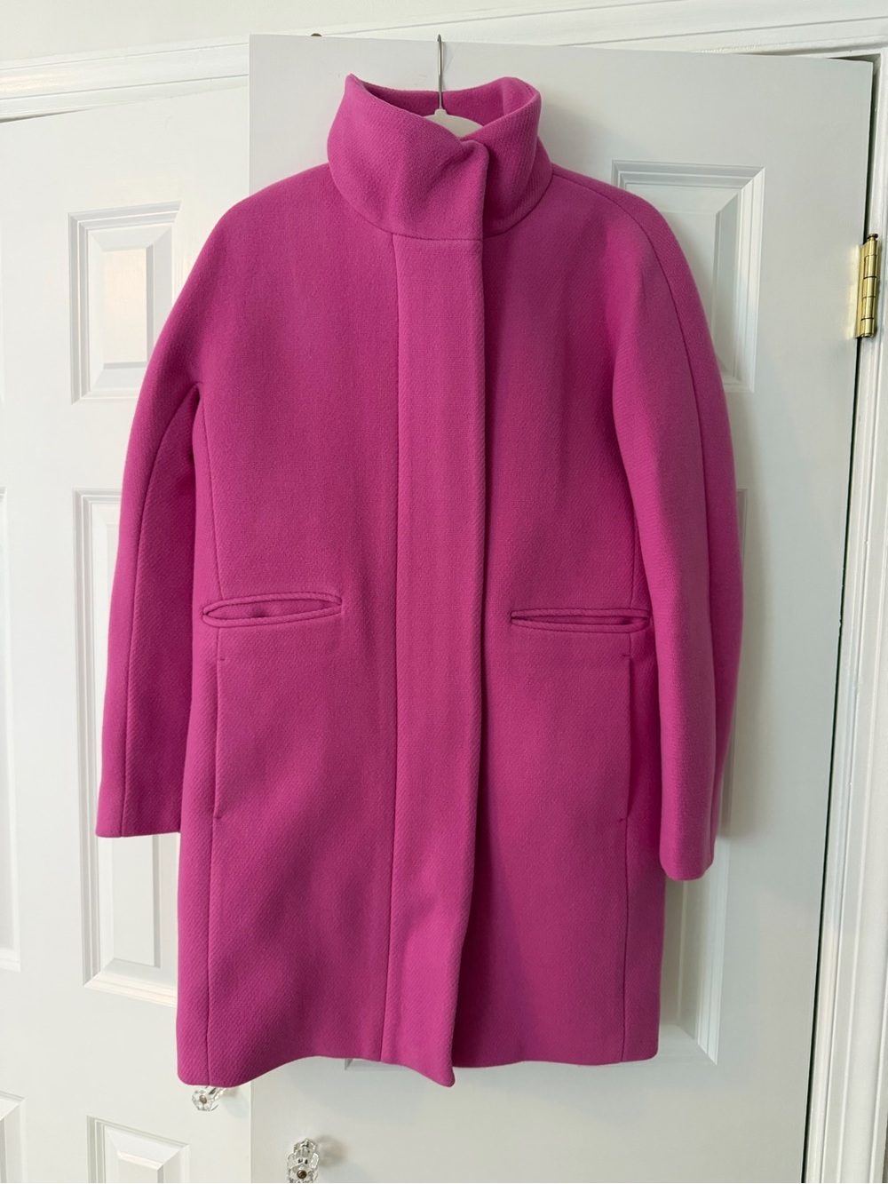 J. Crew City Coat in Pink